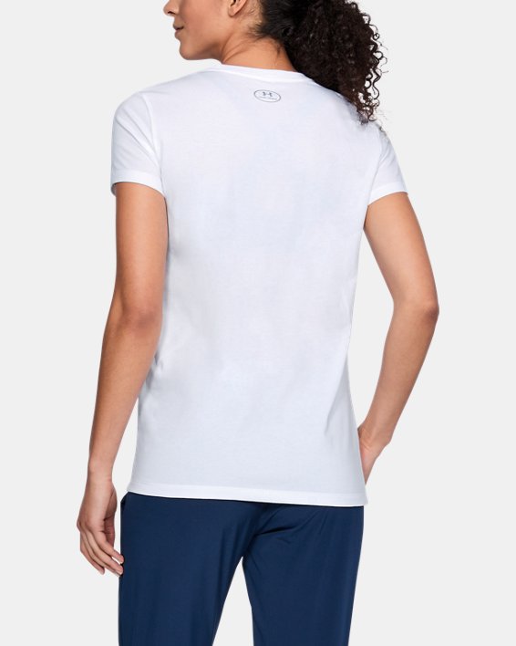 Women's UA Charged Cotton® Short Sleeve T-Shirt, White, pdpMainDesktop image number 1